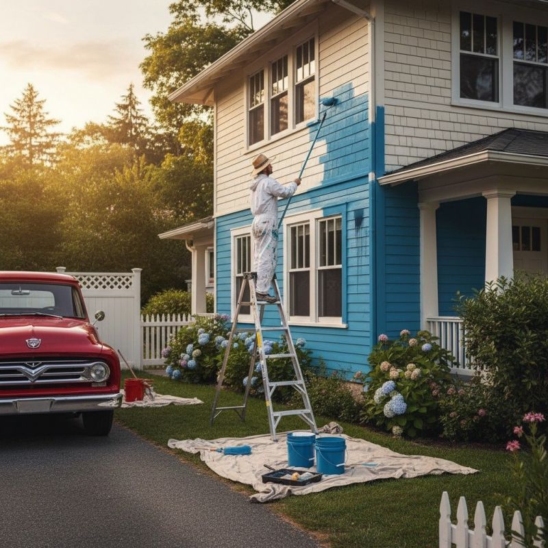 Exterior Home Painting detail
