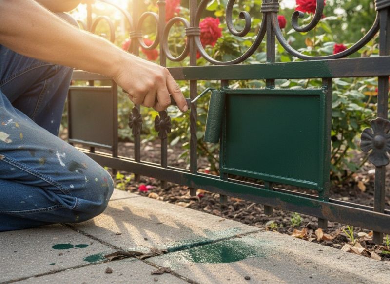 Metal Fence Painting